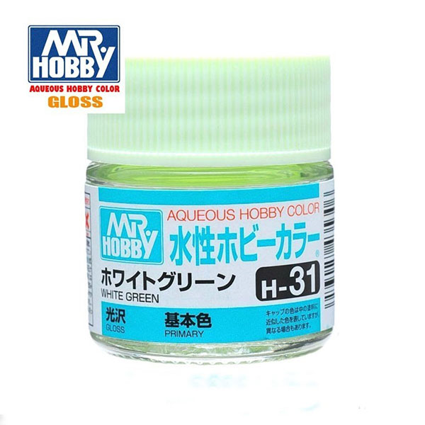 H031 Gloss White Green – Blanco Verduzco Brillo 10ml - Imagen 2